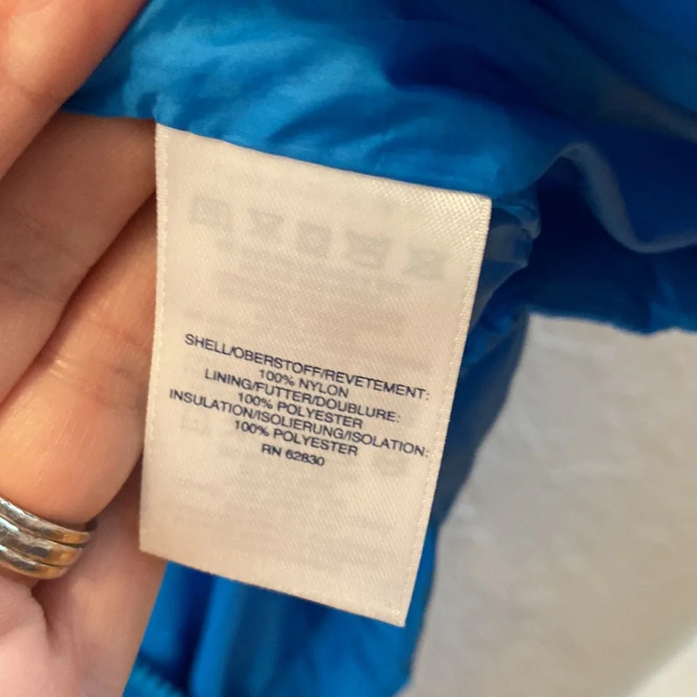 Lands' End Kids Blue Puffer Jacket - Picture 3 of 7